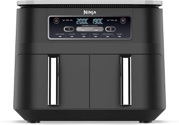 Ninja Foodi Dual Zone Digitale Airfryer, 2 Laden, Olievrij, Zwart AF300EU