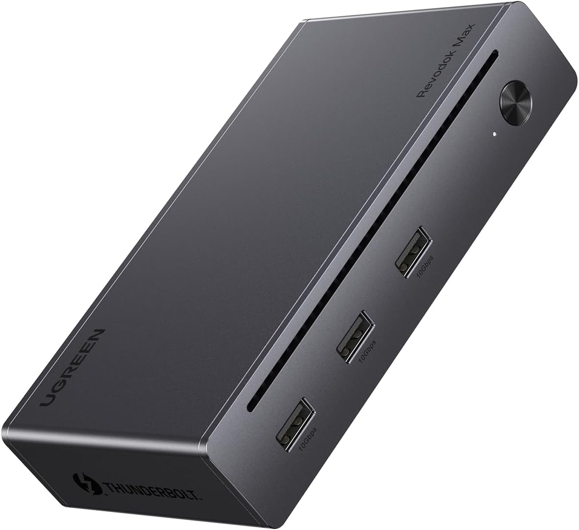 UGREEN Revodok Max 208 Thunderbolt 4 Dock 40 Gbps 8-in-1 dockingstation 3*Thunderbolt 4 (dubbel 4K bij 60 Hz, enkel 8K-scherm), 85 W opladen voor laptop, Gigabit Ethernet