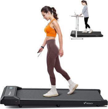 MERACH Walking Pad, 3-in-1 loopband, bureau met afstandsbediening