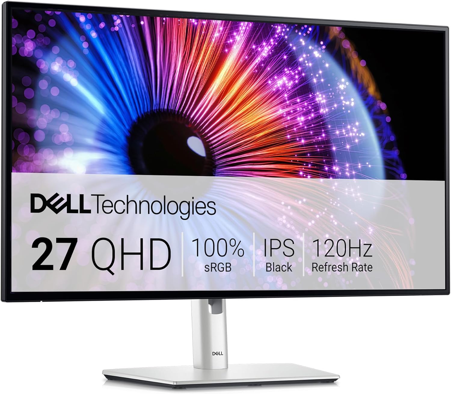 Dell U2724DE 27' QHD Thunderbolt Hub-Monitor mit 5-Sterne-Zertifizierung für Augenfreundlichkeit und Daisy Chain