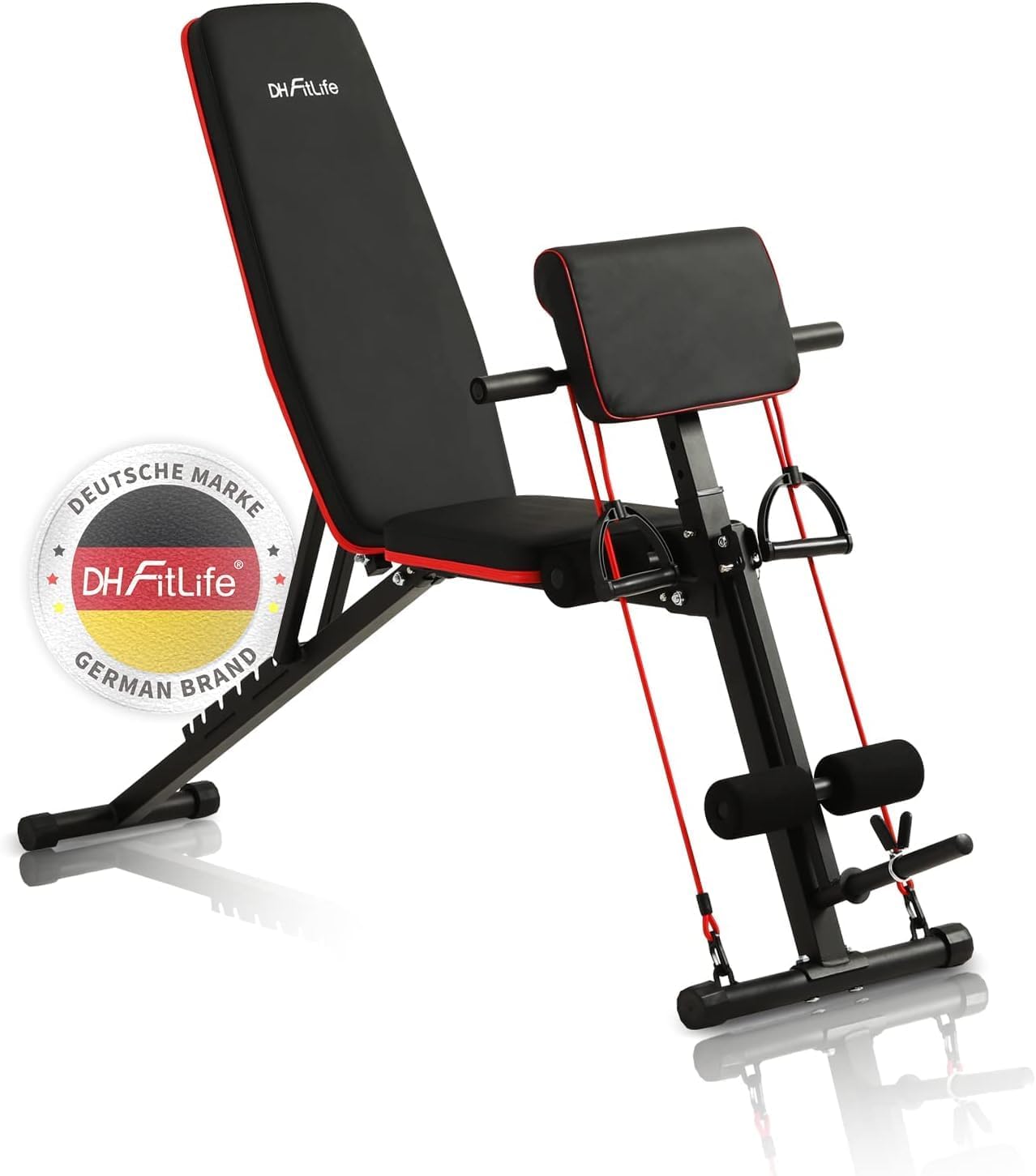 DH FitLife Halterbank, inklapbaar, 7-voudig verstelbare schuine bank, tot