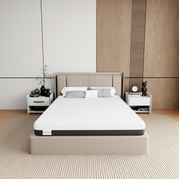 Matras voor tweepersoonsbed, 140 x 200 cm, 16 cm hoog, koudschuim, 7 zones, H2 en H3, traagschuim, hoog ademend vermogen en ondersteuning