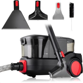 LEHMANN Prowash Professionele Tapijtreiniger voor Bekleding, 2000 W, Krachtige Waszuigermet 2 Tanks - 3L Schoon Water en 1,5L, Revolutionaire Technologie voor het Reinigen van Auto's en Banken