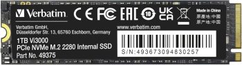 Verbatim Vi3000 PCIe NVMe M.2 SSD 1TB