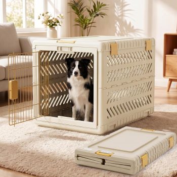 Gardner Pet Opvouwbare transportbox voor honden, extra groot, 92 x 58 x 65 cm, bruin