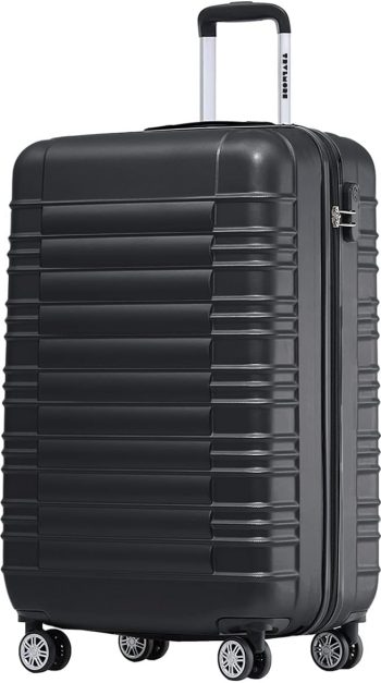 TRVLMORE Handbagage Koffer - Reiskoffer - 38L - Cijferslot - Lichtgewicht - Trolley - 54x36x20cm - Zwart