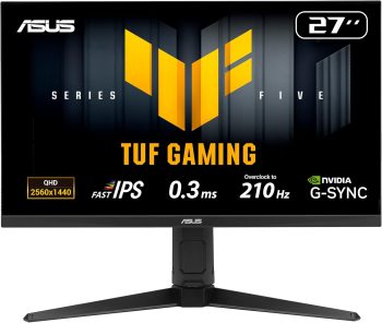 ASUS TUF Gaming VG27AQL5A 27 Inch 1440p 210Hz Fast IPS Gaming Monitor