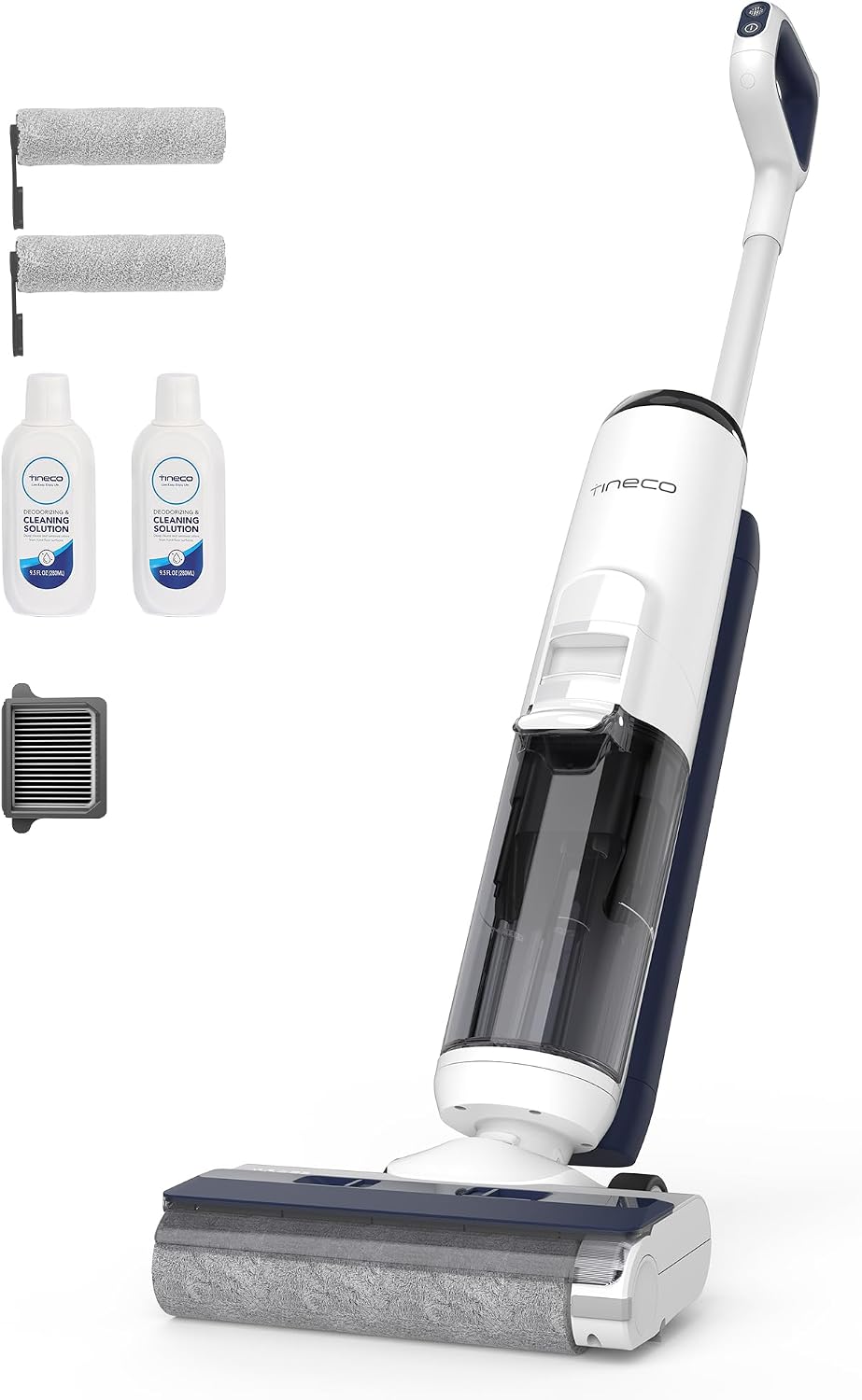 Tineco iFLOOR 5 Breeze Complete nat- en droogstofzuiger, reiniging in één stap voor harde vloeren, randreiniging <0,5 cm, drievoudige levensduur van de batterij, zelfreinigende, draadloze stofzuiger