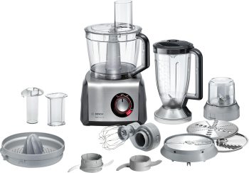 Bosch, MultiTalent 8 Foodprocessor, waveCut-mes, SmartStorage, mixeropzetstuk, 1250 Watt, 50 functies, MC812M844, zwart