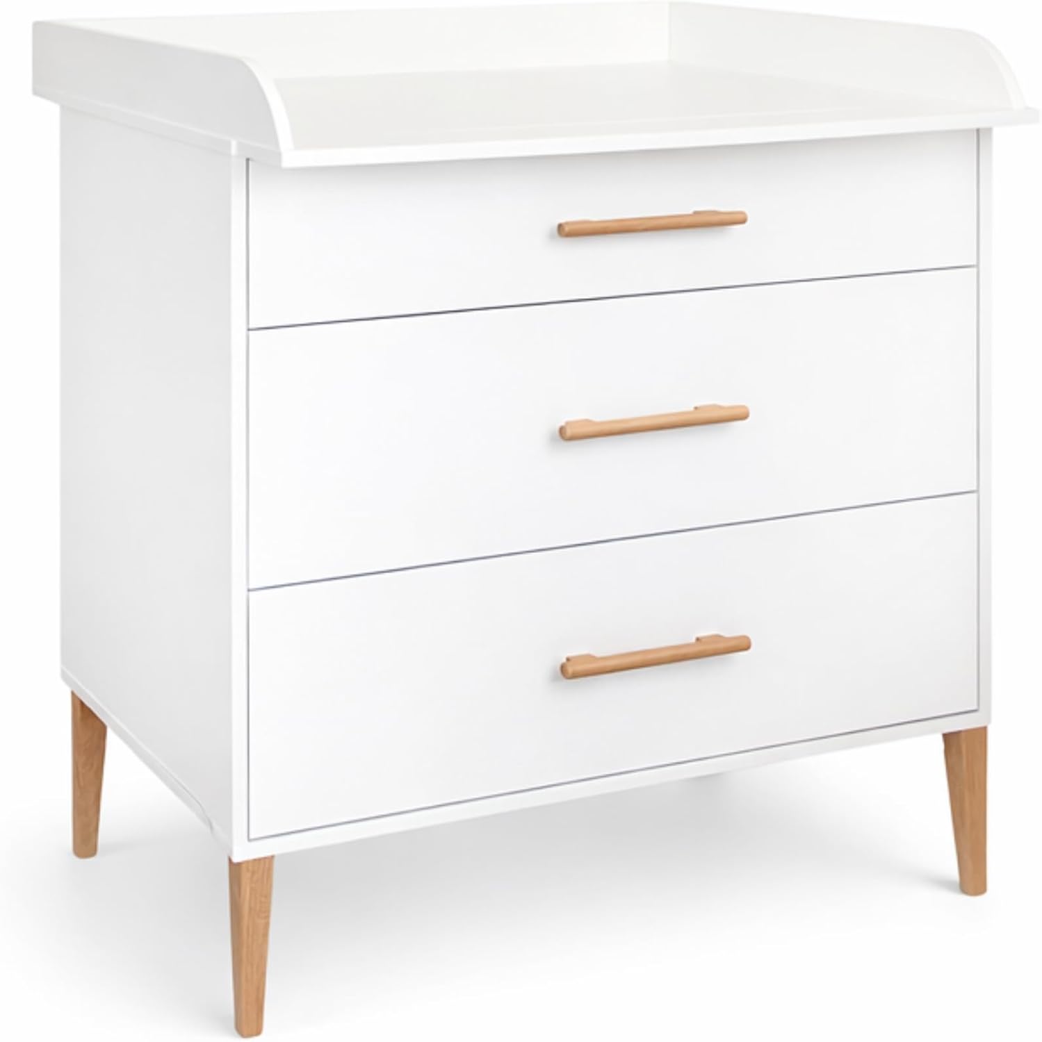 ATB Luiercommode ILA - Luiertafel 101 x 85 x 75 cm - Complete Set Voor Babykamer - Functioneel Meubel - Comfortabele Baby Met Laden - Babytafel