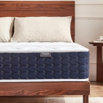 Coolvie Matras, 140 x 200 cm, orthopedische 7-zone pocketveringmatras, H3, hoogte 20 cm, met gel-traagschuim voor zijslapers en rugslapers, Oeko-Tex gecertificeerd