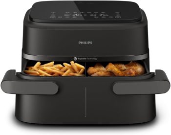 Philips Dubbele Airfryer 1000 7,1L - 2 manden met RapidAir