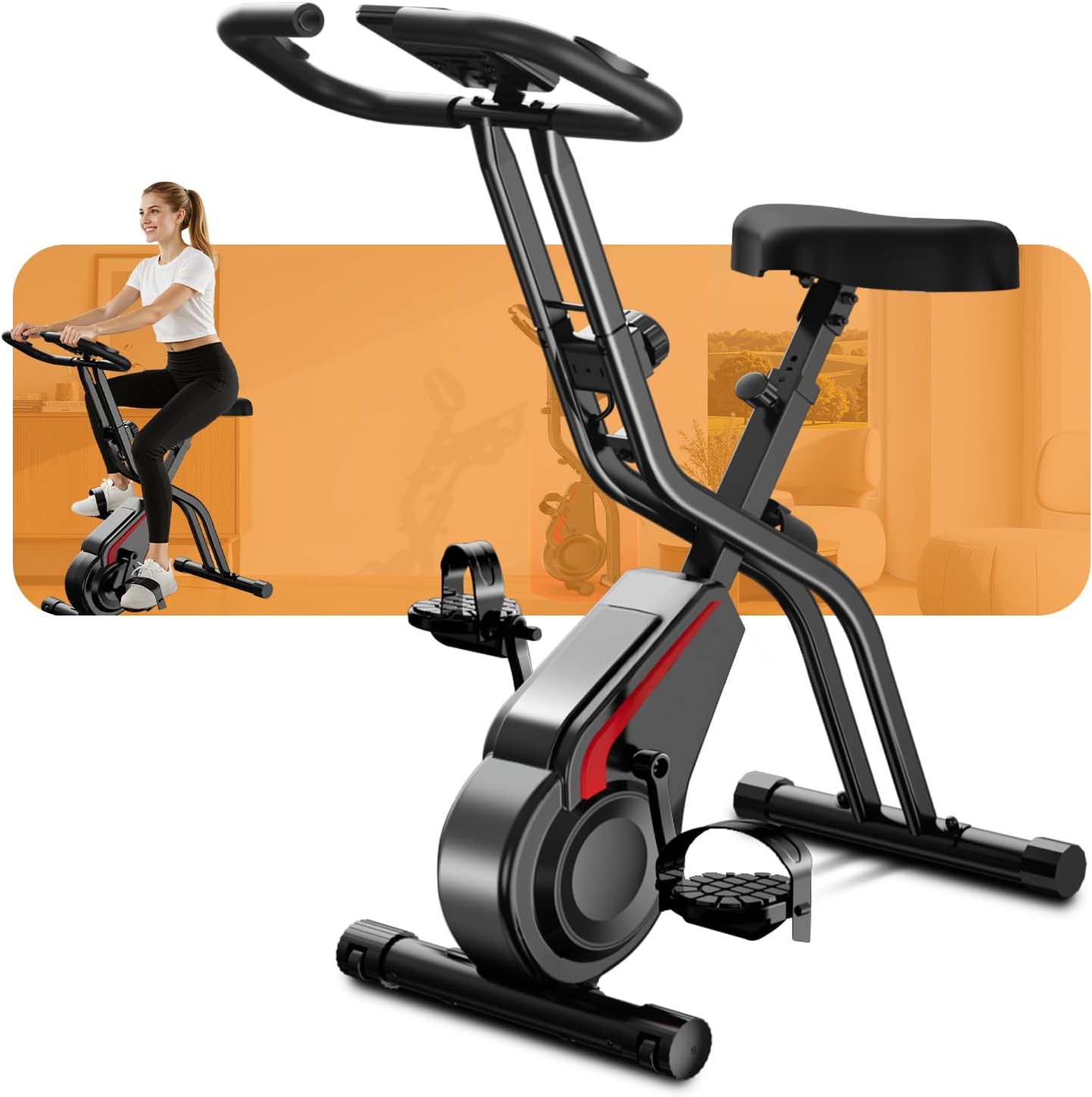 CURSOR inklapbare hometrainer, inklapbare fitnessfiets