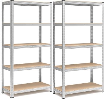 SONGMICS Vrijstaande Plank, 40 x 90 x 180 cm, Belastbaar tot 875 kg