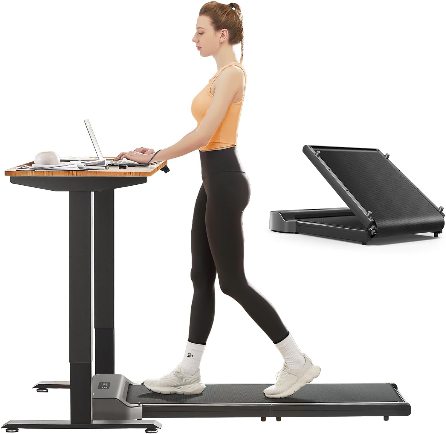 WalkingPad by Kingsmith Z1, Z3 Hybrid+, A1 Pro Walking-Pad loopband voor thuis en op kantoor, inklapbaar (afhankelijk van het model: tot 136 kg draagkracht, 10 km/u; alle modellen: led-display, app