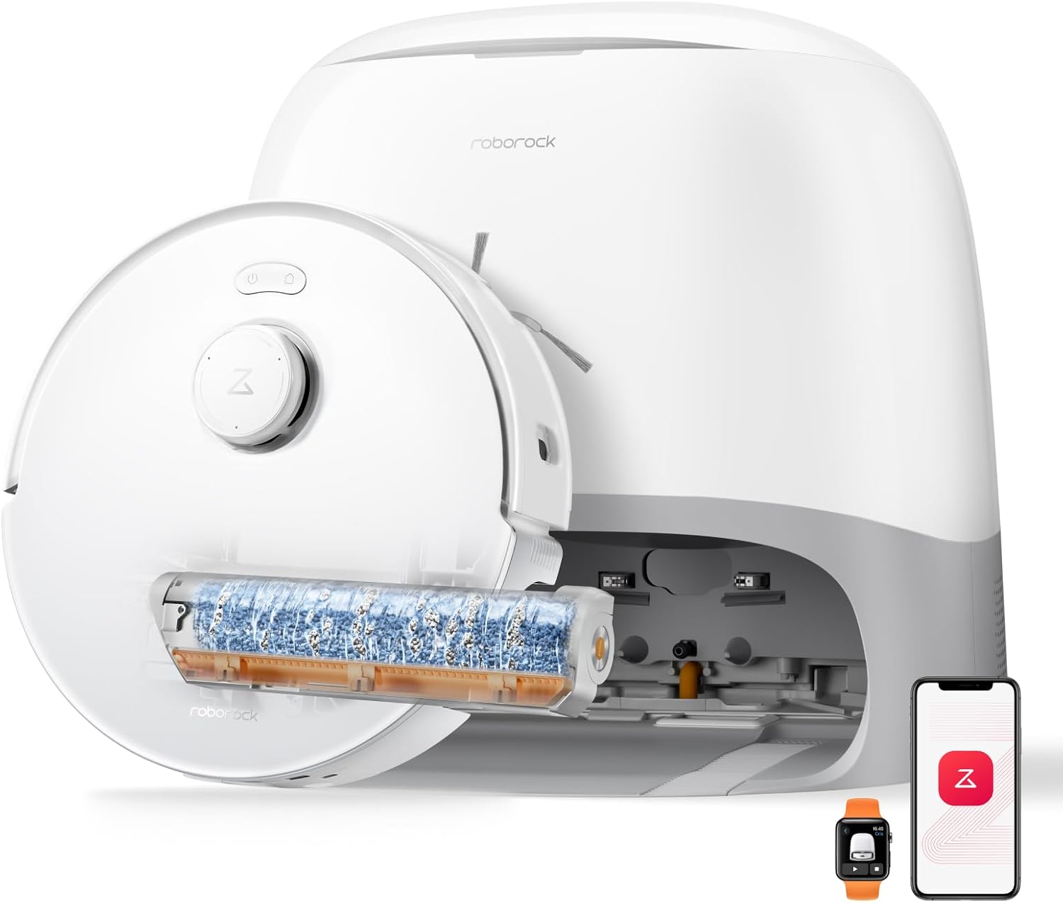 roborock Qrevo Curv 2 Flow Robotstofzuiger met SpiraFlow Rolmop