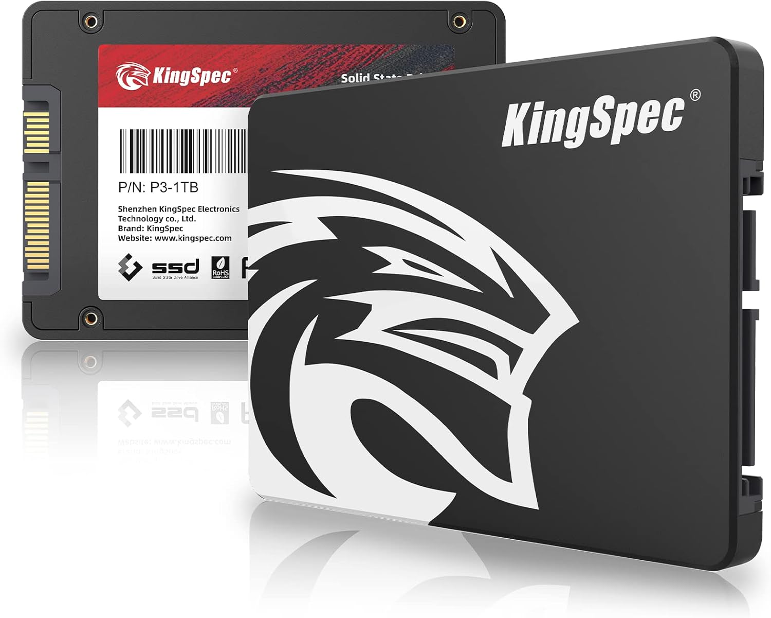 KingSpec 1TB SATA SSD 560MB/s 2.5" interne harde schijf voor PC/laptop
