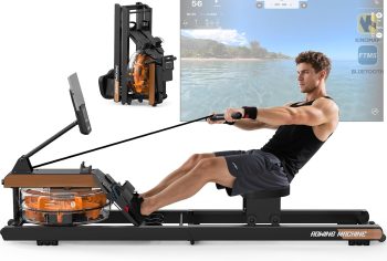 Water roeimachine voor thuis met waterweerstand voor thuisfitness training