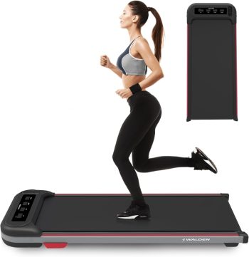 Walden Loopband Walking Pad opvouwbaar gewicht 100 kg 0,75 pk motorhelling 1 - 6 km/u Walking Pad Ultra-Plat onder het bureau