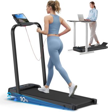Cardirun Loopband voor Thuis met 10% Helling, 6-in-1 Loopband Inklapbare