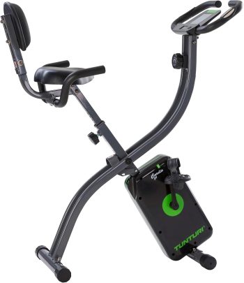 Tunturi Cardio Fit B25 X Bike - Hometrainer met rugleuning - Fitnessfiets opvouwbaar - 8 weerstandsniveaus - Tablethouder