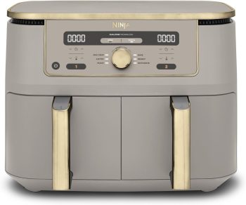 Ninja MAX Dual Zone digitale airfryer, 2 lades, 9.5L, 6-in-1, DZ400EUSTGD