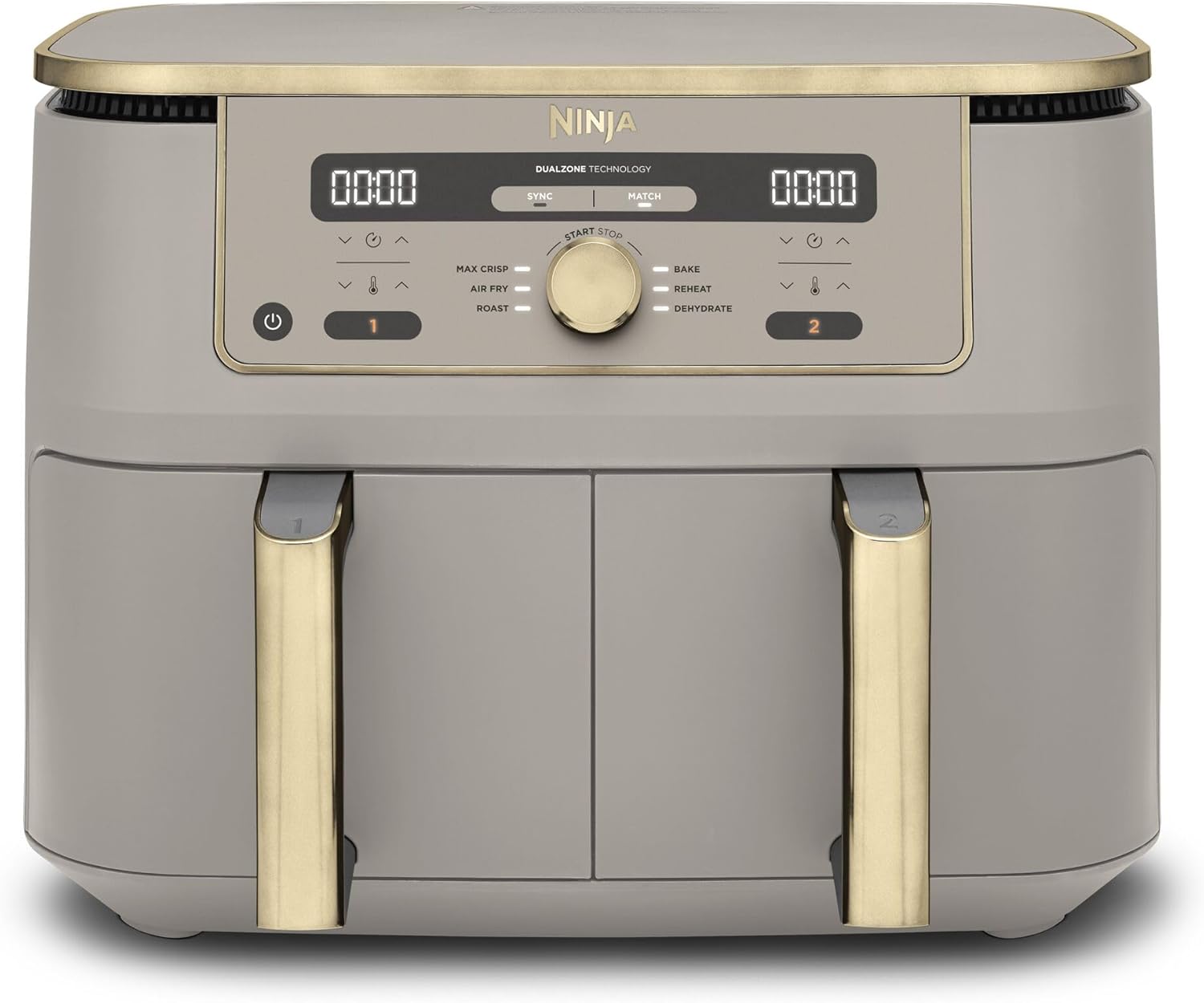 Ninja MAX Dual Zone digitale airfryer, 2 lades, 9.5L, 6-in-1, DZ400EUSTGD