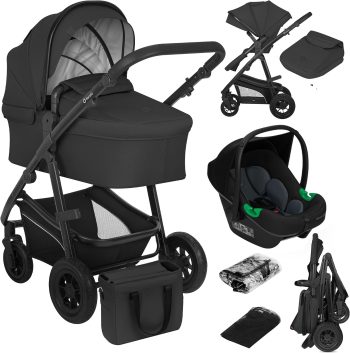LIONELO Bianka 3 in 1 – Combi Kinderwagen: Reiswieg, Buggy, Autostoel