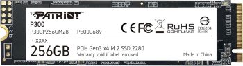 Patriot P300 256GB Interne SSD - NVMe PCIe Gen 3x4 - M.2 2280 - Krachtige Solid State-schijf met hoge prestaties - P300P256GM28