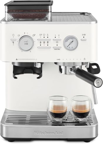 KitchenAid Halfautomatische Espressomachine met Molen Porcelain