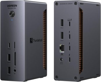 UGREEN Revodok Max Thunderbolt 5 Dock 120 Gbps met 3*TBT5 (Eén 8K@60Hz max. & Twee schermen 6K@60Hz)