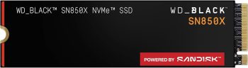 WD_BLACK SN850X NVMe SSD 2 TB (voor pcs/gaming, leessnelheden tot 7.300 MB/s, schrijfsnelheden 6.600 MB/s, Game Mode 2.0, laadvoorspelling, PCIe Gen4-interface) - POWERED BY SANDISK