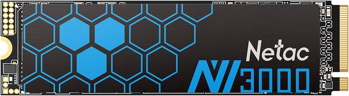 Netac SSD 250GB Interne - M.2 SSD NVME - Internal SSD - voor Laptop/Desktop, 3D NAND PCIE 3.0 - Netac NV3000 voor sneller opstarten, bestandsoverdracht en spelletjes