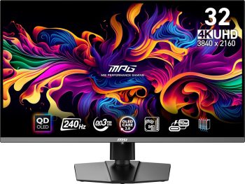 MSI MPG 321URX QD-OLED écran plat de PC 80 cm (31.5") 3840 x 2160 pixels 4K Ultra HD QDOLED Noir