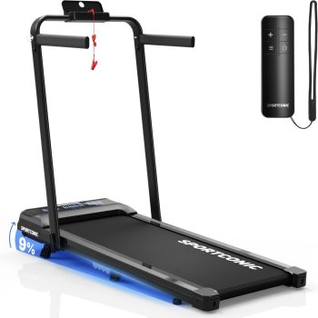 Sportconic Loopband voor Thuis, Walking Pad, Wandelband met Helling, Elektrische Compacte Loopband Voor Onder Bureau