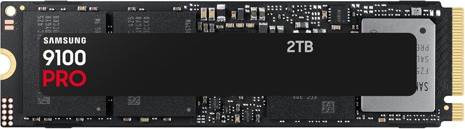 Samsung 9100 PRO 2TB tot 14,700 MB/s PCIe 5.0 NVMe M.2 (2280) Internal Solid State Drive (SSD) (MZ-VAP2T0BW)