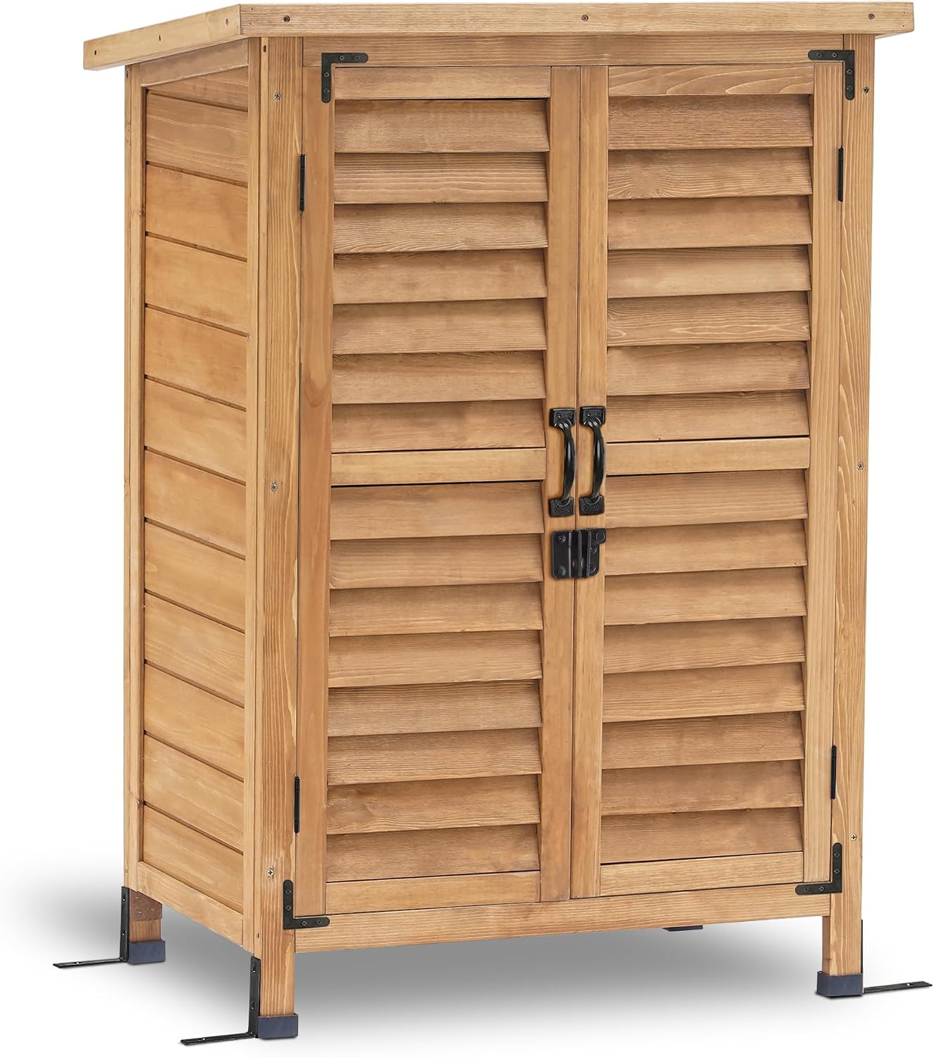 MCombo 0690 Tuinkast, gereedschapskast, hout, naturel, 47 x 63 x 96 cm