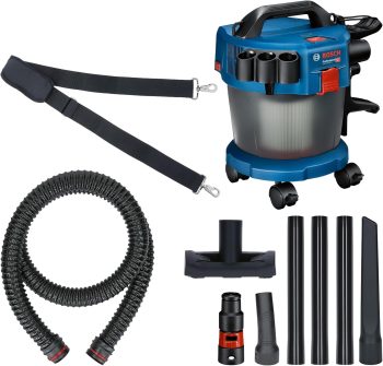 Bosch Professional 18V System industriële stofzuiger GAS 18V-10 L met slang van 1,6 m, 3 verlengbuizen, zonder accu/oplader