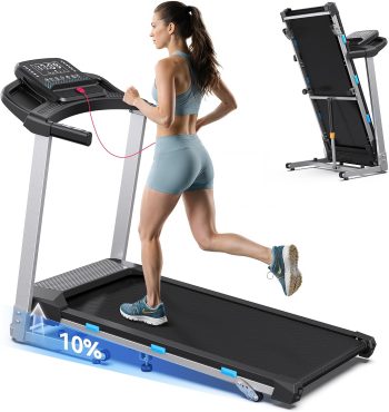 Cardirun Opvouwbare loopband, Loopband voor Thuis met 3,5 PK Stille Motor