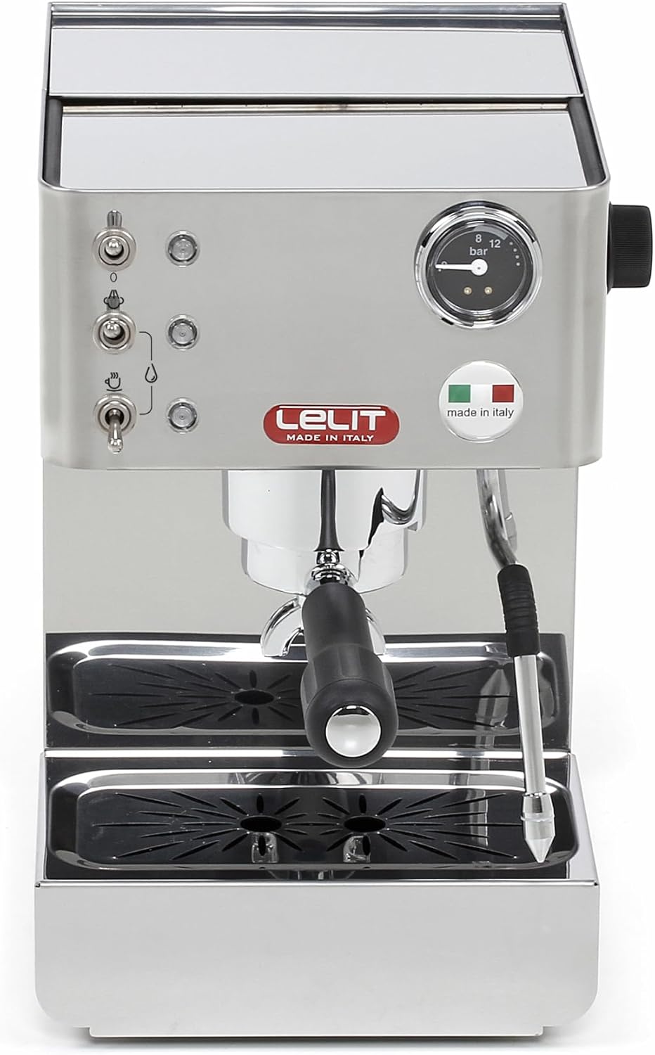 LELIT Anna Koffiemachine - Met Melkopschuimer - PL41LEM-2G80 - Gepolijst Roestvrij Staal