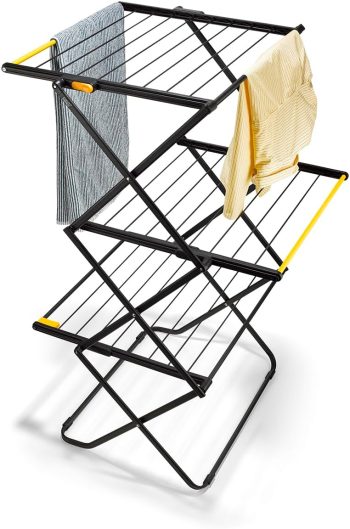 Joseph Joseph AirFrame Max Droogrek, 21m Drooglengte, Inklapbaar met Rails voor Lange Kleding, Stabiel